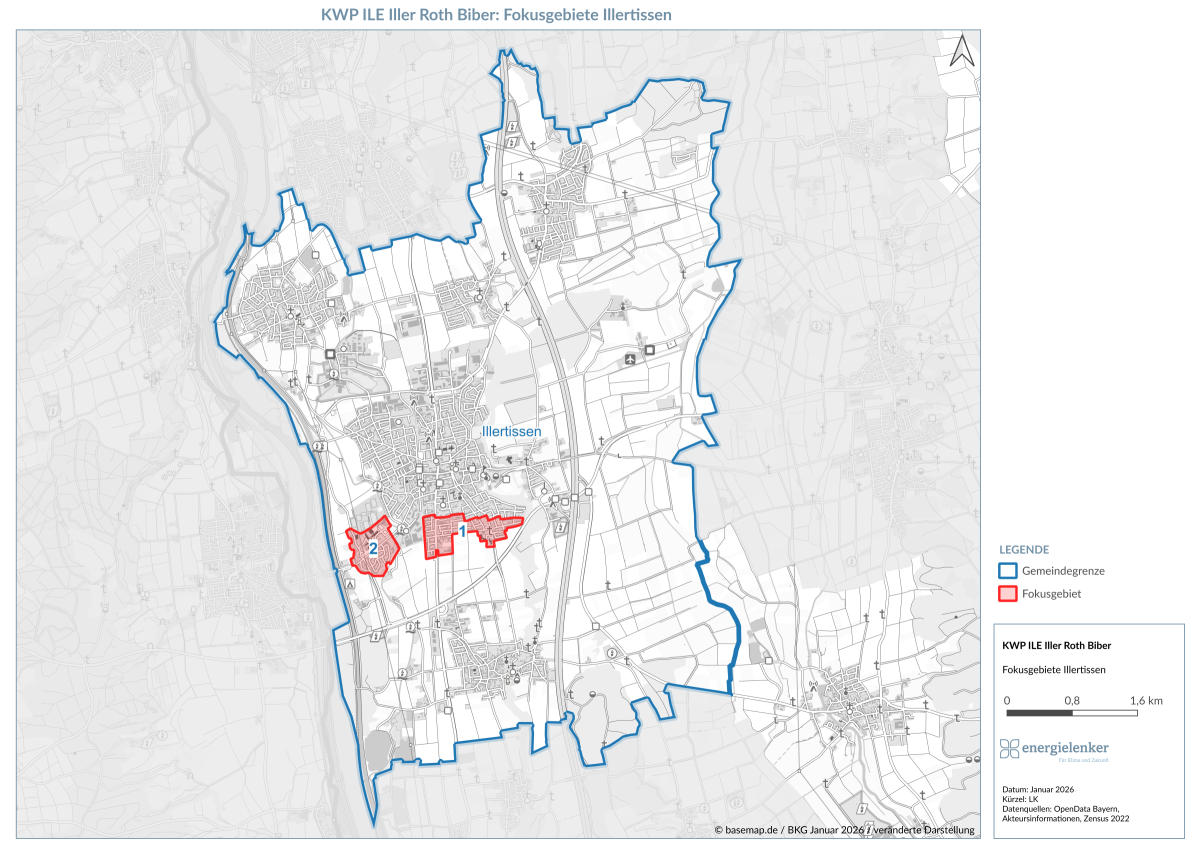 Karte Fokusgebiet Stadt Illertisen