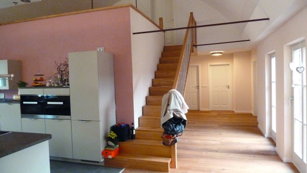 Treppenaufgang zur Galerie im Wohnbereich