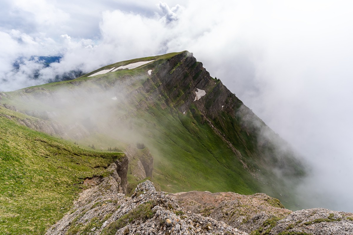 Nebel in den Alpen