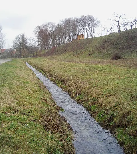 Kanalisierter Bach.