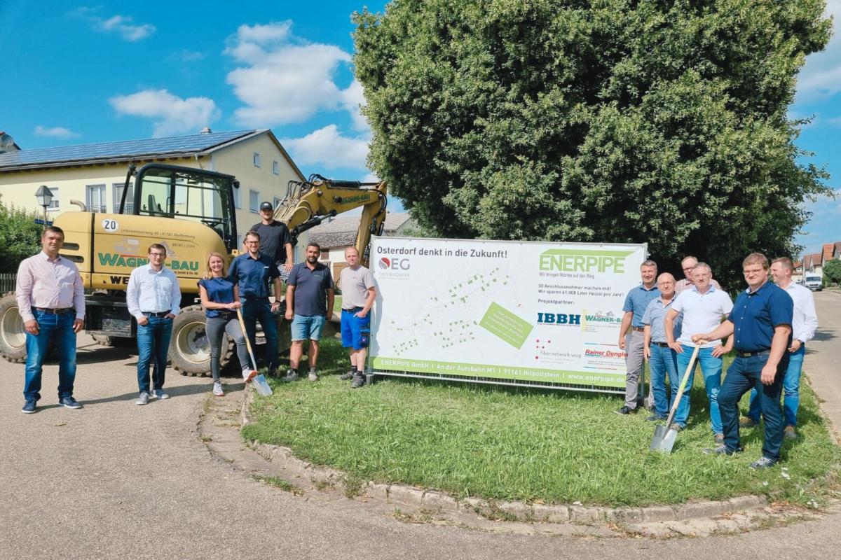 Spatenstich für das Osterdorfer Nahwärmenetz