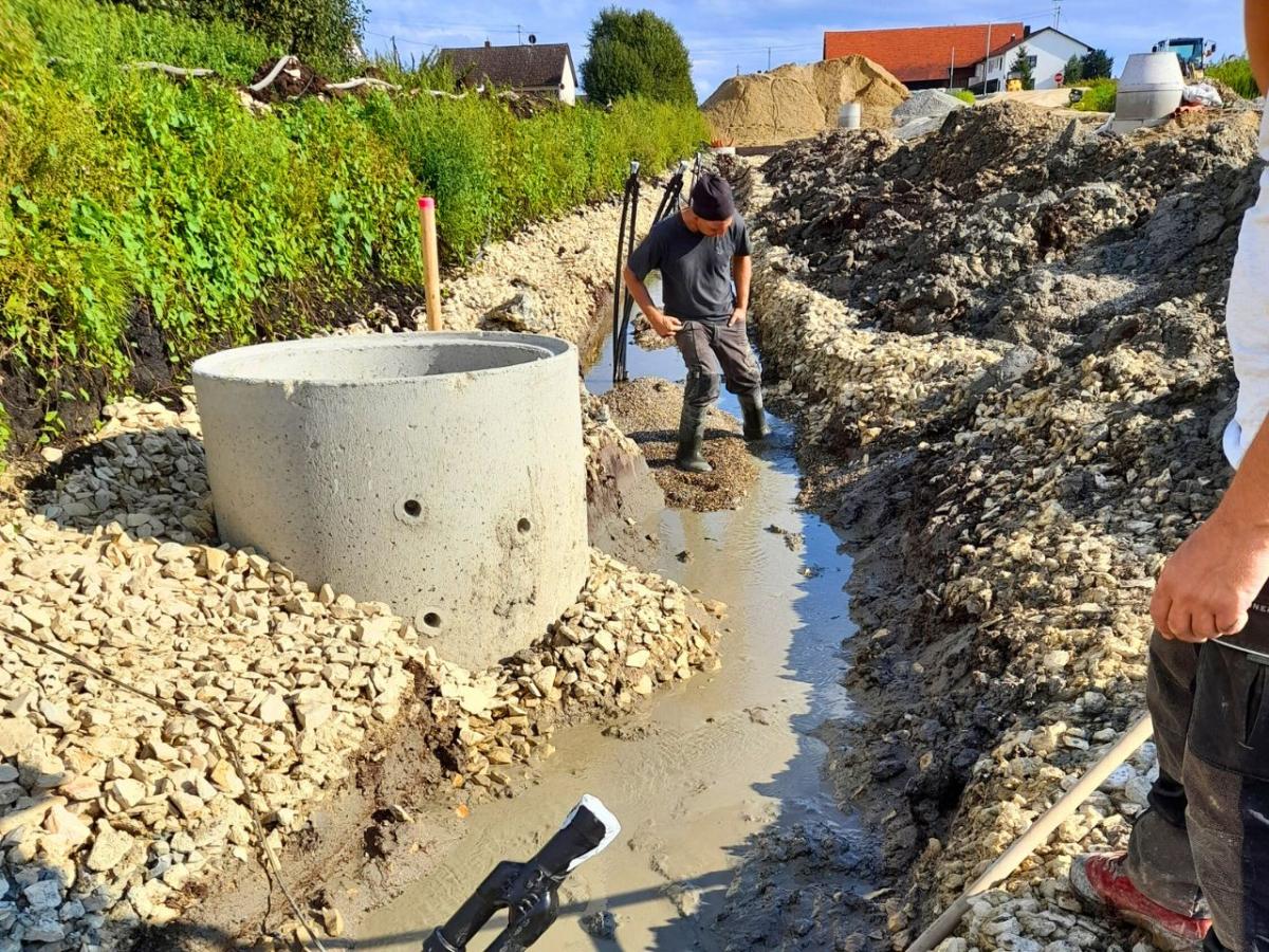 Sammelschacht mit Sondenanschluss
