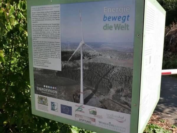 Infotafel Energie bewegt die Welt in Selbitz