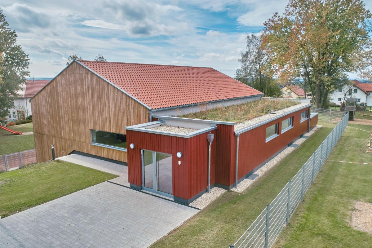 Begrünte Dachfläche