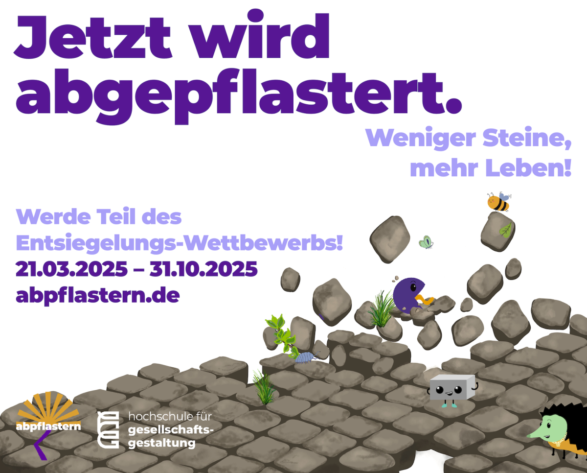 Flyer Wettbewerb abpflastern