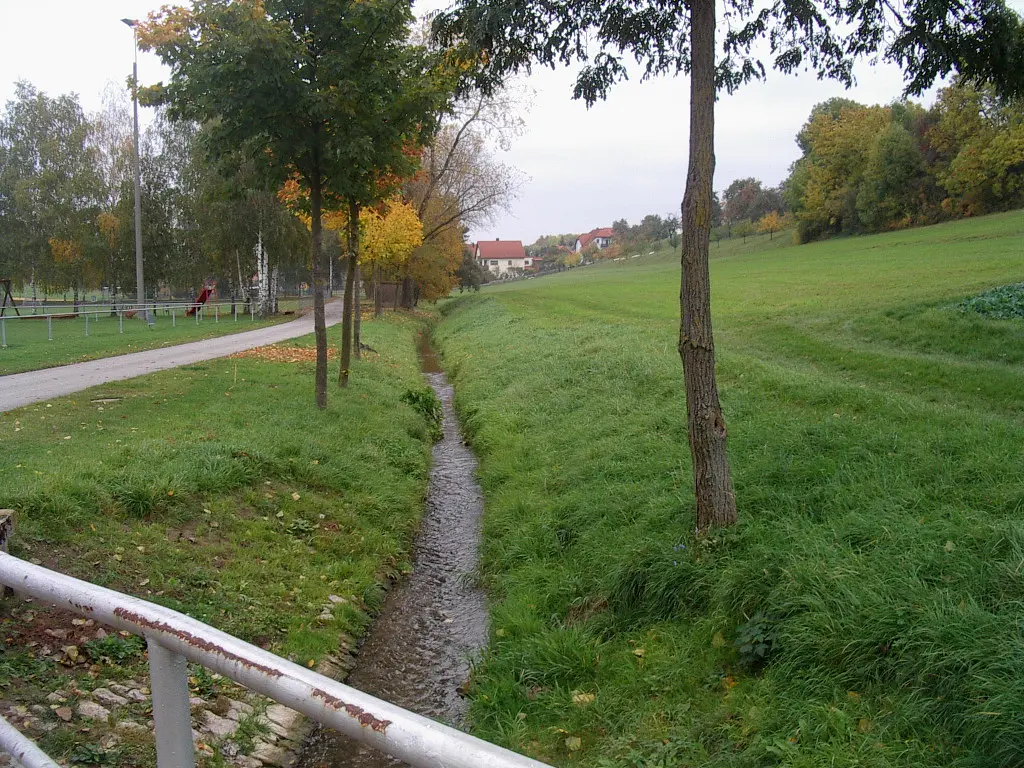Begradigter Bach.