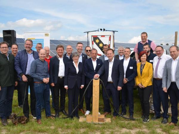 Einweihungsfeier des Solarparks in Speichersdorf